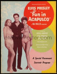 1f1922 FUN IN ACAPULCO souvenir program book 1963 Elvis Presley in Mexico, sexy Ursula Andress!