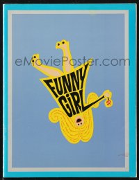 1f1923 FUNNY GIRL souvenir program book 1969 Barbra Streisand, Omar Sharif, William Wyler!