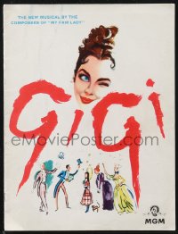 1f0876 GIGI English souvenir program book 1958 Leslie Caron, Best Director & Best Picture winner!