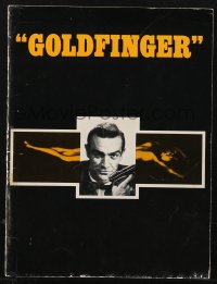 1f1925 GOLDFINGER souvenir program book 1964 great images of Sean Connery & sexy Bond Girls, rare!