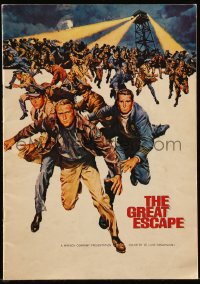 1f1928 GREAT ESCAPE souvenir program book 1963 great images & info on Steve McQueen, John Sturges