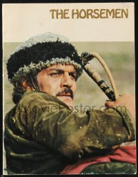 1f0878 HORSEMEN English souvenir program book 1971 John Frankenheimer, Omar Sharif, Jack Palance