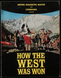 1f1631 HOW THE WEST WAS WON Australian souvenir program book 1964 John Ford classic, different!