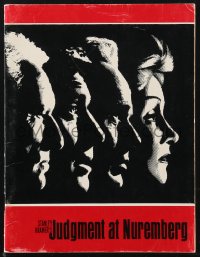 1f1937 JUDGMENT AT NUREMBERG souvenir program book 1961 Spencer Tracy, Garland, Lancaster, Dietrich