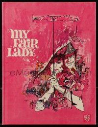 1f1945 MY FAIR LADY souvenir program book 1964 Audrey Hepburn & Rex Harrison by Bob Peak!