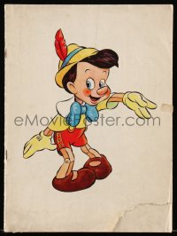 1f0882 PINOCCHIO English souvenir program book 1940 Walt Disney cartoon classic, ultra rare!