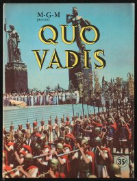 1f1948 QUO VADIS souvenir program book 1951 Robert Taylor & Deborah Kerr in Ancient Rome, MGM epic!