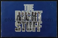 1f1950 RIGHT STUFF souvenir program book 1983 Shepard, Glenn, Harris, Quaid, first NASA astronauts!