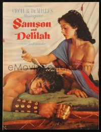 1f1951 SAMSON & DELILAH souvenir program book 1949 Hedy Lamarr & Victor Mature, DeMille classic!