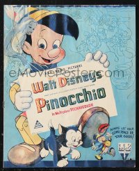 1f0131 PINOCCHIO Australian promo brochure 1940 Walt Disney classic, full-color scenes, ultra rare!