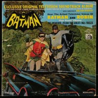 1f1243 BATMAN 33 1/3 RPM TV soundtrack record 1966 hear actual television voices of Batman & Robin!