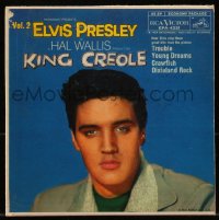 1f2193 KING CREOLE 45 RPM record 1958 Elvis, Trouble, Young Dreams, Crawfish, Dixieland Rock