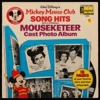 1f1254 MICKEY MOUSE CLUB 33 1/3 RPM record 1975 Song Hits w/ personal Mouseketeer Cast Photo Album!