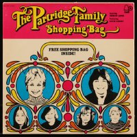 1f1258 PARTRIDGE FAMILY 33 1/3 RPM record 1972 Shopping Bag, includes actual bag you can use!