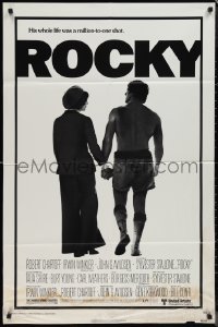 1f1154 ROCKY pre-awards NSS style 1sh 1976 boxer Sylvester Stallone, John G. Avildsen boxing classic!