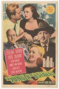 1f0342 ASPHALT JUNGLE Spanish herald 1951 Marilyn Monroe, Sterling Hayden, John Huston, different!