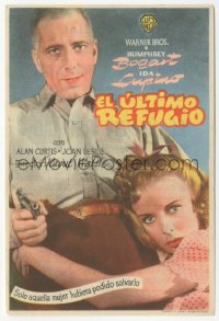 1f0357 HIGH SIERRA Spanish herald 1947 Humphrey Bogart as Mad Dog Killer Roy Earle, sexy Ida Lupino!