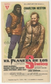 1f0371 PLANET OF THE APES Spanish herald 1968 different art of Charlton Heston, classic sci-fi!