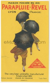 1f0398 PARAPLUIE-REVEL 5x8 French advertising poster 1922 great Leonetto Cappiello art!