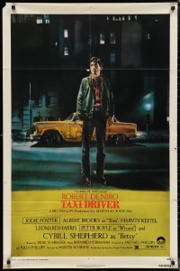 1f1198 TAXI DRIVER 1sh 1976 classic Peellaert art of Robert De Niro, directed by Martin Scorsese!