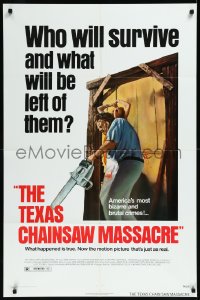 1f1202 TEXAS CHAINSAW MASSACRE 1sh 1974 Tobe Hooper cult classic slasher horror!