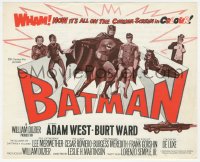 1f2195 BATMAN English trade ad 1966 West & Ward w/ villains Meriwether, Romero, Meredith & Gorshin!