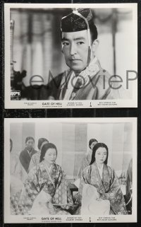 1f2470 GATE OF HELL 7 8x10 stills 1954 Teinosuke Kinugasa's Jigokumon, samurai pursues married woman!