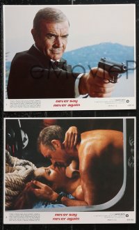 1f2461 NEVER SAY NEVER AGAIN 8 8x10 mini LCs 1983 great images of Sean Connery as James Bond 007!