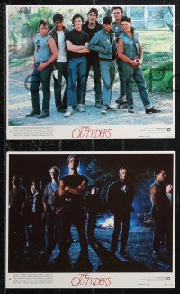 1f2462 OUTSIDERS 8 8x10 mini LCs 1982 Coppola, S.E. Hinton, Dillon, Howell, Tom Cruise, Estevez!