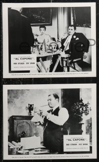 1f2272 AL CAPONE 8 English FOH LCs 1959 images of Rod Steiger who is the most notorious gangster!