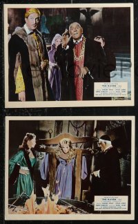 1f2275 RAVEN 4 color English FOH LCs 1963 Boris Karloff, Vincent Price, Roger Corman!