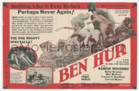 1f0268 BEN-HUR herald 1925 great images of Ramon Novarro riding in chariot race + photo montage!