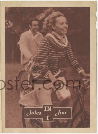 1f0314 JULES & JIM Yugoslavian herald 1962 Francois Truffaut, Jeanne Moreau, Oskar Werner, rare!