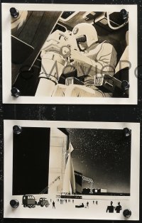 1f2251 MAN IN SPACE 8 5x7 Japanese stills 1957 Walt Disney sci-fi cartoon short, cool images!