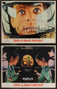 1f0737 2001: A SPACE ODYSSEY 8 LCs 1968 Stanley Kubrick sci-fi classic, Gary Lockwood, Keir Dullea!