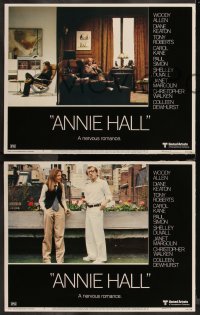 1f0741 ANNIE HALL 8 LCs 1977 wacky images of star/director Woody Allen in a nervous romance!