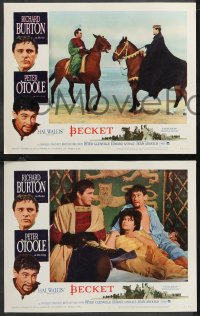 1f0744 BECKET 8 roadshow LCs 1964 Richard Burton in the title role, Peter O'Toole, Peter Glenville