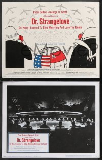 1f0758 DR. STRANGELOVE 8 LCs 1964 Stanley Kubrick, Peter Sellers, Sterling Hayden, complete set!