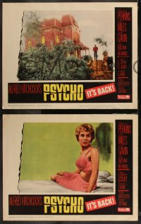 1f0783 PSYCHO 8 LCs R1965 Alfred Hitchcock, Janet Leigh & Anthony Perkins, complete set!