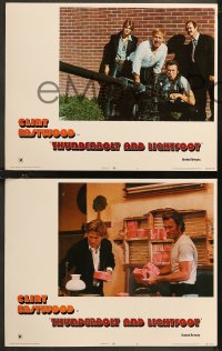 1f0798 THUNDERBOLT & LIGHTFOOT 8 LCs 1974 Clint Eastwood, Jeff Bridges, George Kennedy, Cimino!