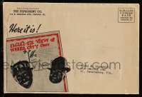 1f0407 AMOS 'n' ANDY promo set 1930s Pepsodent Toothpaste, Webster City map, letter & envelope!