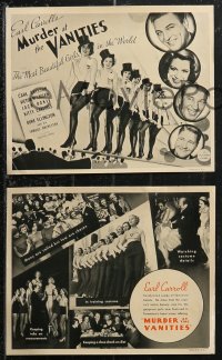 1f0391 MURDER AT THE VANITIES set of 6 8x10 promo cards 1934 Brisson, McLaglen, Duke Ellington, rare!