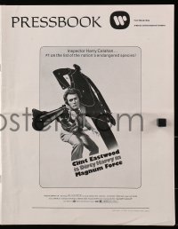 1f1882 MAGNUM FORCE pressbook 1973 Clint Eastwood is Dirty Harry pointing his huge gun!