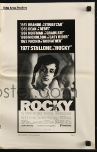 1f1892 ROCKY pressbook 1977 boxer Sylvester Stallone, Talia Shire, John G. Avildsen boxing classic!