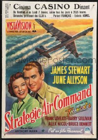 1g0529 STRATEGIC AIR COMMAND Belgian 1955 great art of military pilot James Stewart, June Allyson!