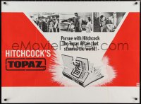 1g0591 TOPAZ teaser British quad 1970 Alfred Hitchcock, John Forsythe, explosive spy scandal of this century!