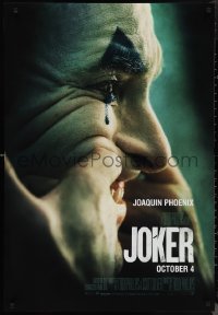 1g0494 JOKER teaser Canadian 1sh 2019 Joaquin Phoenix as the infamous DC Comics Batman villain!