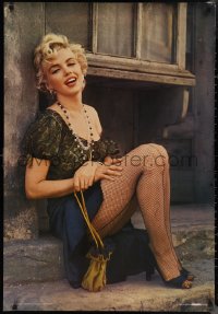 1g0282 MARILYN MONROE 27x39 German commercial poster 1983 sexy close up sitting on city street!