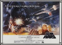 1g0292 STAR WARS 27x38 German commercial poster 1995 Lucas sci-fi epic, Jung art from half-sheet!