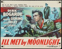 1g0605 ILL MET BY MOONLIGHT English 1/2sh 1957 Powell & Pressburger, Pulford art of Dirk Bogarde